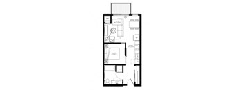 bedroom floor plan an in 2d