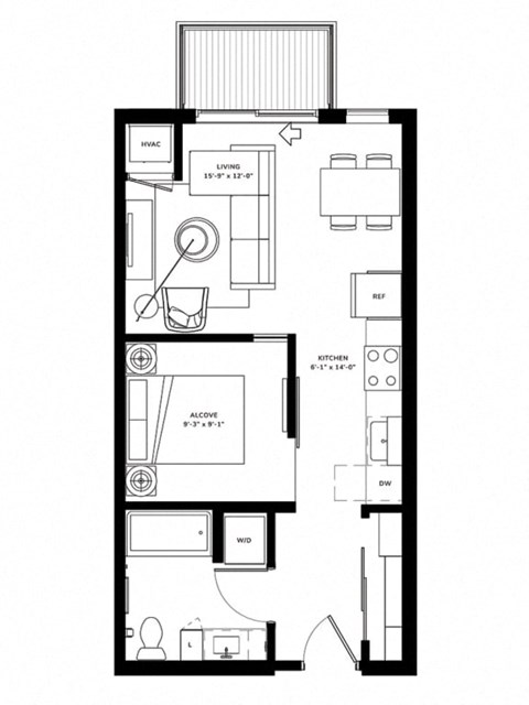 bedroom floor plan an in 2d