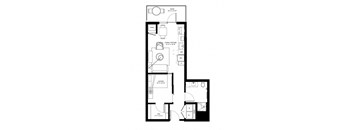 bedroom floor plan | the apartments by the sloane club