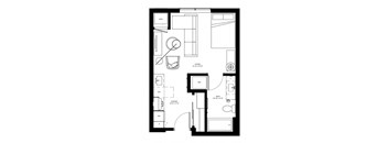 a floor plan of a small apartment