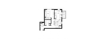 bedroom floor plan an in 2d