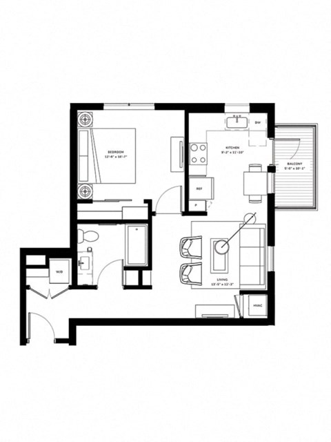 bedroom floor plan an in 2d