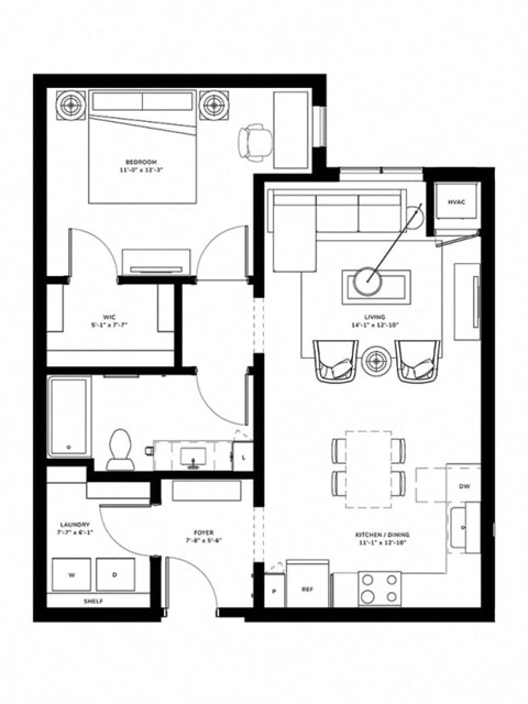 bedroom floor plan an in 2d