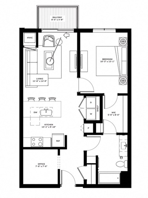 bedroom floor plan an in 2 bed 2 bath