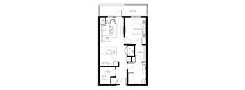 a black and white floor plan of a house