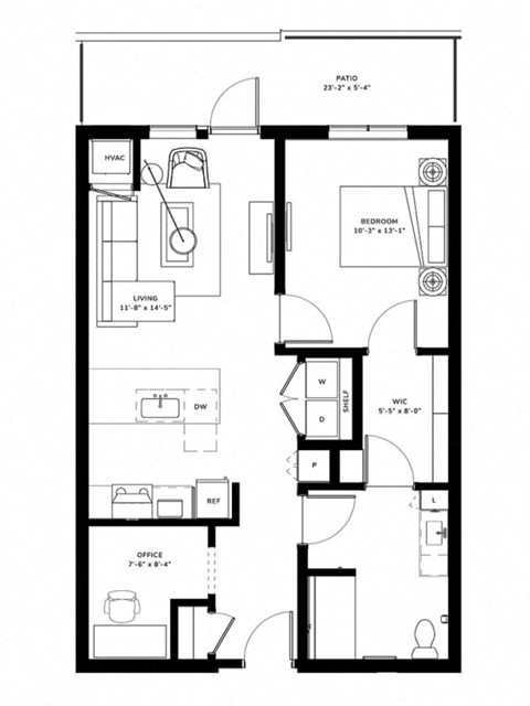 a black and white floor plan of a house