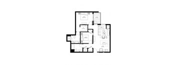 a black and white floor plan of a n apartment