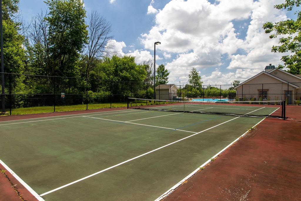 the tennis courts are available for residents to use