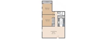 floor plan photo of the aspen in alexandria, va