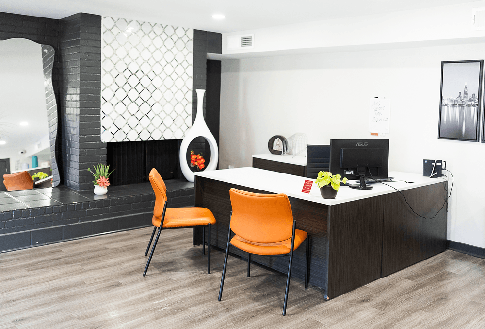 Leasing Office at La Bella Apartments, Fort Worth