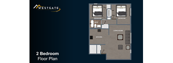 A 2 Bedroom Floor Plan for Westgate.