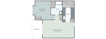 a floor plan of a two bedroom apartment