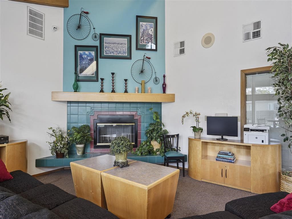 Fireplace Lounge at Parkside Apartments, California