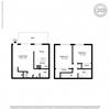 2 bed layout small 2d 2 bed layout, Fairmont Apartments, CA, 94044