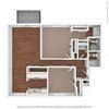 2 bed layout 2 bed layout at Fairmont Apartments, California, 94044