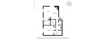 1 Bed 1 Bath Floor Plan at Cypress Landing, Salinas, CA, 93907