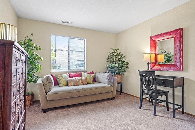 Comfortable Sofa In Living Room at Cypress Landing, Salinas, California