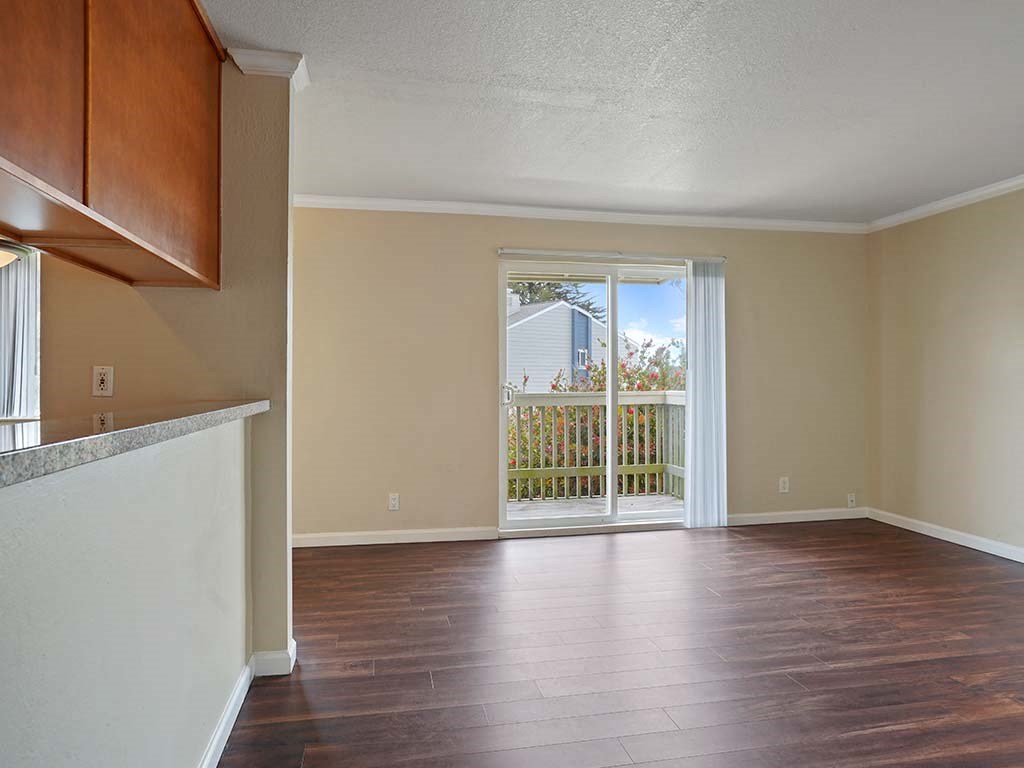 Spacious Living Room With Private Balcony at Fairmont Apartments, Pacifica, CA, 94044
