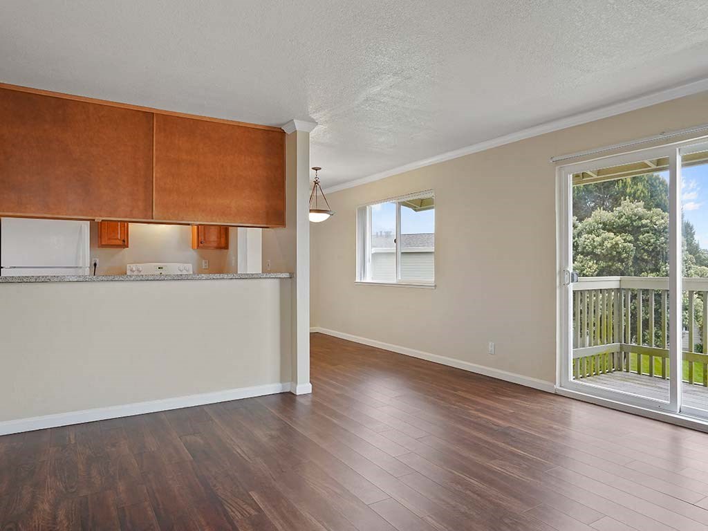 Living Room With Private Balcony at Fairmont Apartments, California, 94044