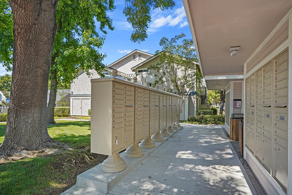 Mailboxes at Clayton Creek Apartments, California