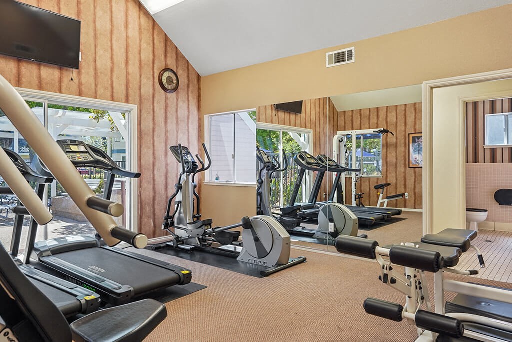 Cardio Machines In Gym at Clayton Creek Apartments, Concord, California