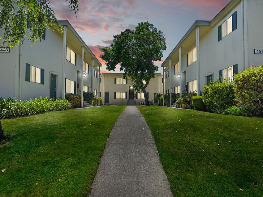 Dusk View Of Property Dusk View Of Property at Colonial Garden Apartments, San Mateo, 94401
