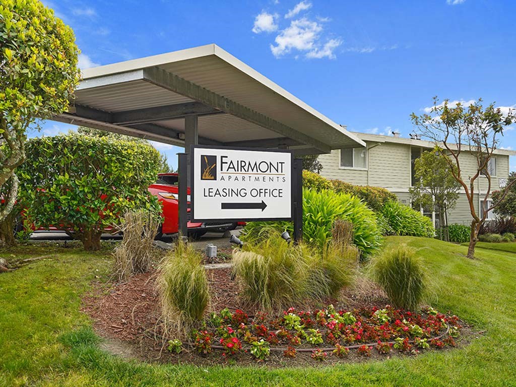 Welcoming Property Signage at Fairmont Apartments, Pacifica, CA, 94044