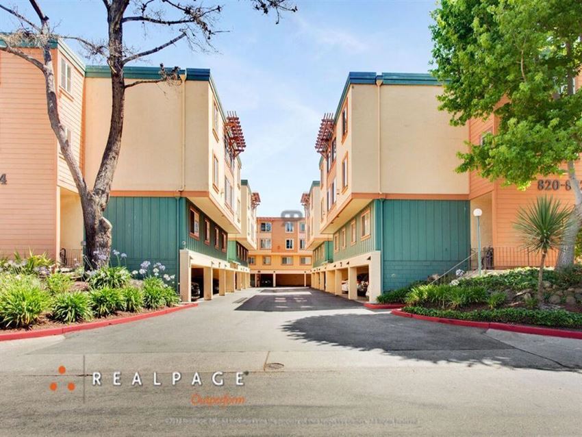Exterior Road Exterior Road at Peninsula Pines Apartments, South San Francisco, California - Photo Gallery
