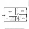 2 bedroom Floor Plan 2 bedroom Floor Plan at Peninsula Pines Apartments, South San Francisco