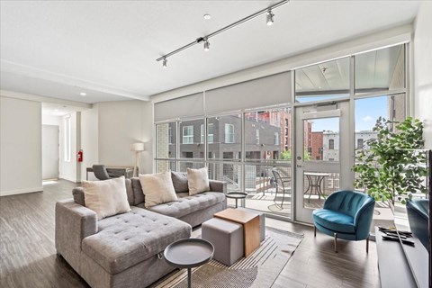 Living Room With Balcony at Paperbox Lofts, Salt Lake City, UT, 84101