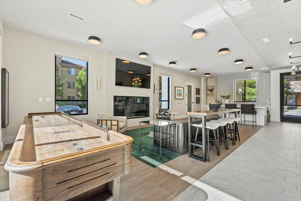 Shuffleboard In Clubroom at Siena Villas Apartments, Orem, Utah