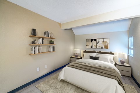 Luxury Bedroom at Avia Lofts at Founders Road, Indiana