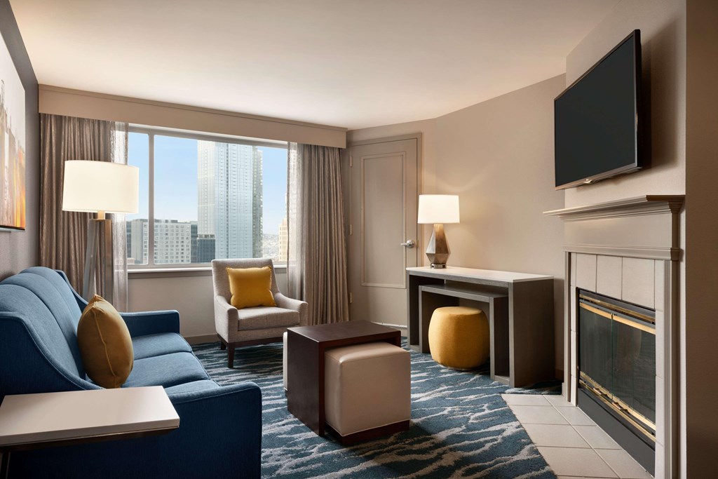 Classic Living Area With TV at AVIA on Pike Street, Seattle, 98101