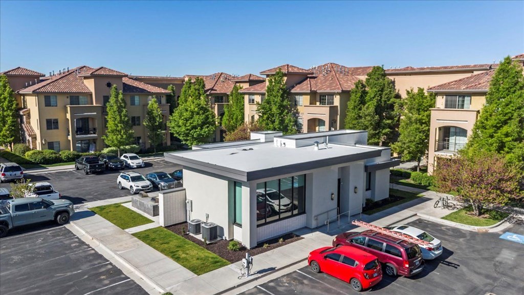Aerial Parking Lot View at Siena Villas Apartments, Orem, UT, 84097