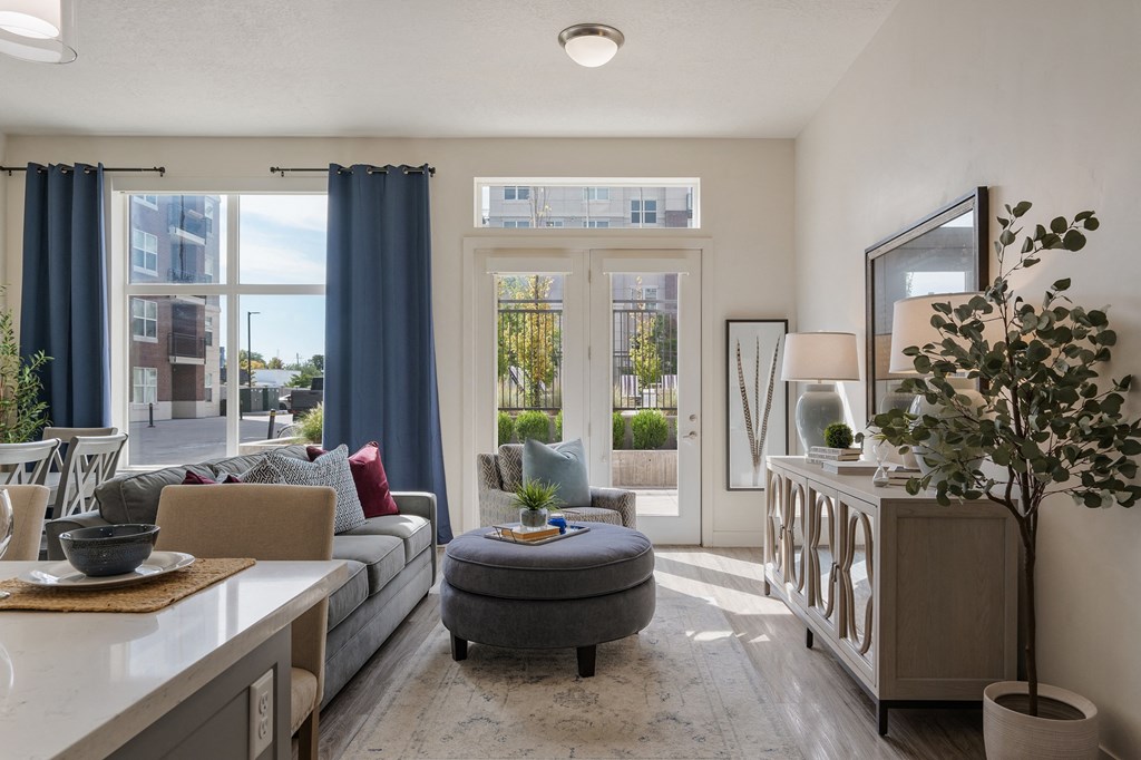 a living room with a couch  at 200 City View, Provo, UT