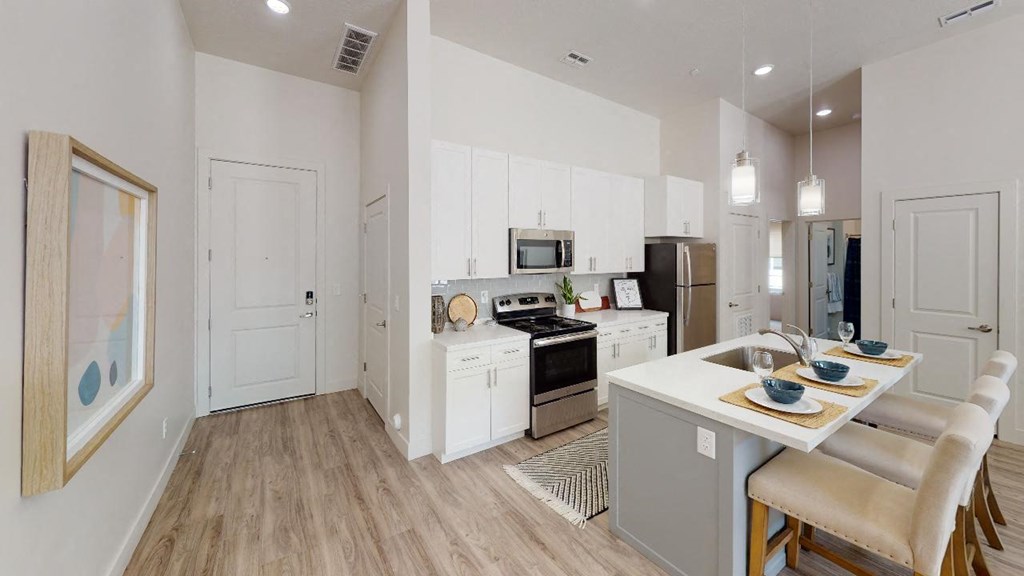 Model-Kitchen at 200 City View, Provo, UT