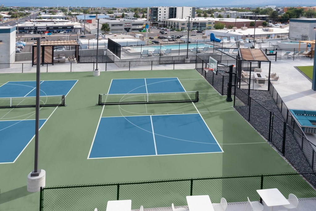 Tennis Courts at SevenO2 Main Apartments, Salt Lake City, UT, 84101