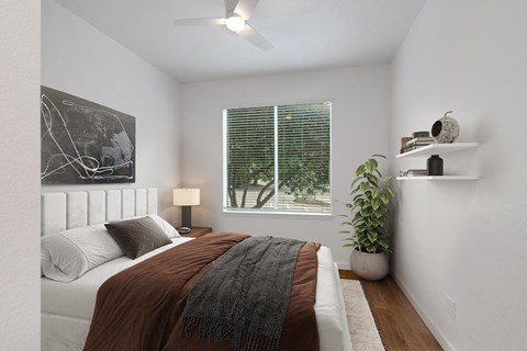 Cozy Bedroom at AVIA Apartments On Alpha, Dallas, Texas