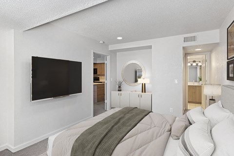 Master Bedroom at AVIA Apartments at 110th Street, Overland Park, KS