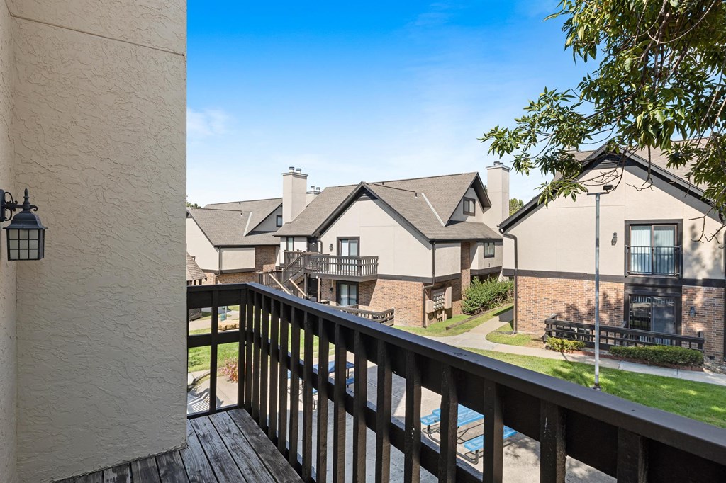 the view from our balcony at our apartments