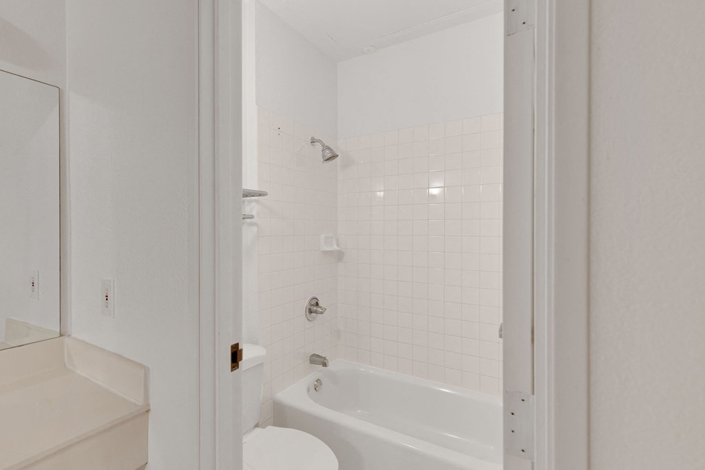 a bathroom with a tub and a toilet and a sink