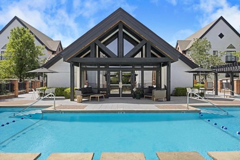 Modern Swimming Pool at Avia Apartments on College Blvd (Overland Park), Overland Park, KS