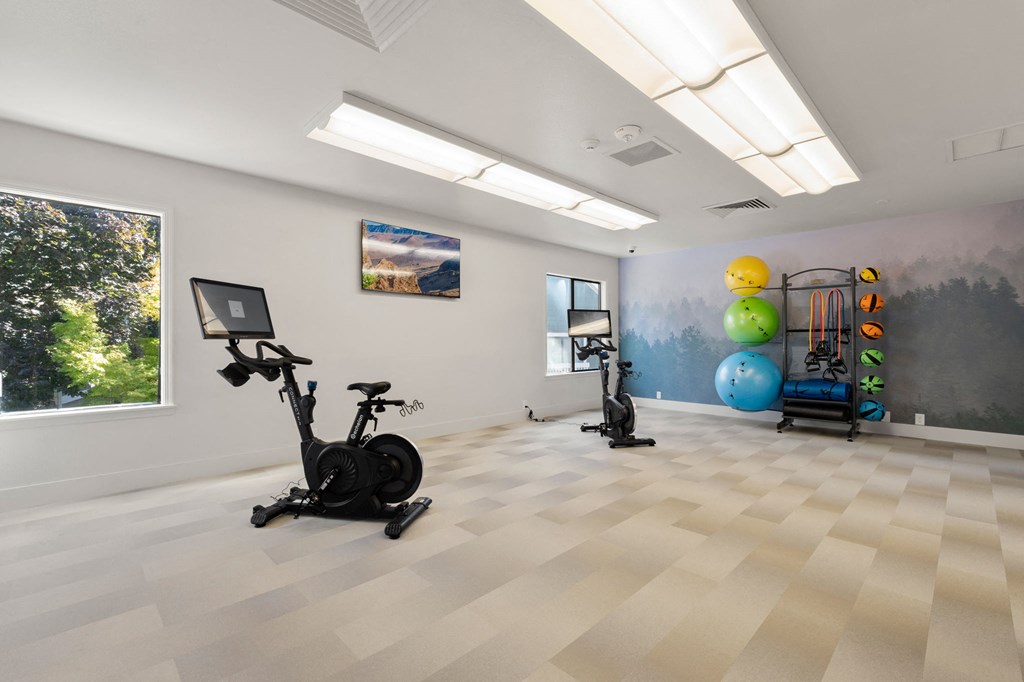 Gym at AVIA Lofts on Parkway Apartments, Vancouver, Washington