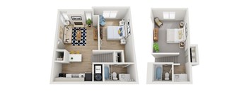 3 Bed 2 Bath Floorplan at AVIA Lofts on Parkway, Vancouver