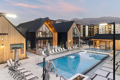 Outdoor Pool at Solhavn Apartments, American Fork, UT, 84003