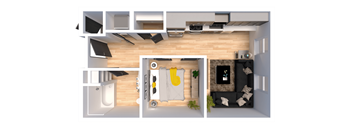 Axel Floor Plan at Solhavn Apartments, American Fork, UT