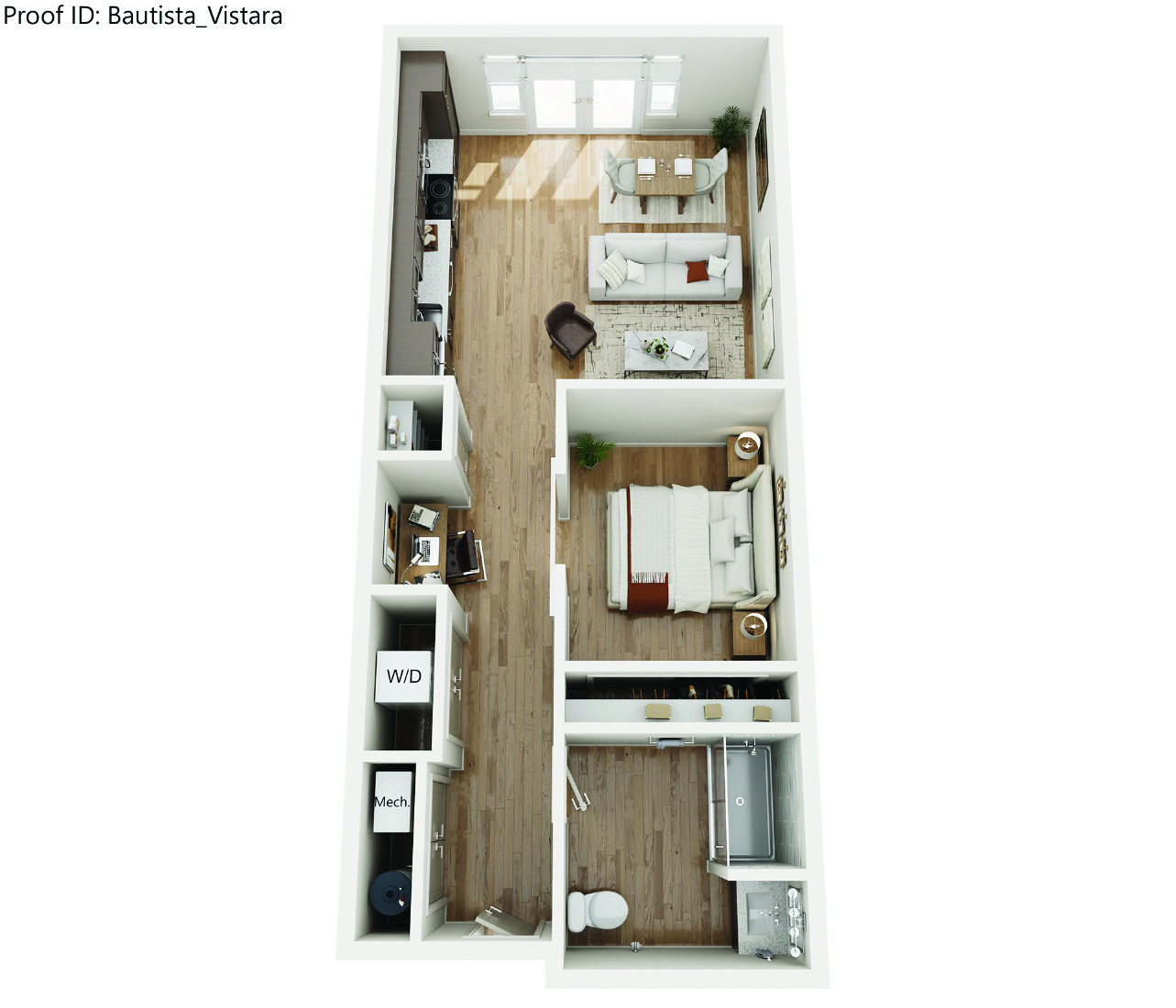 Vistara Floor Plan at Bautista Apartments, Tucson, AZ