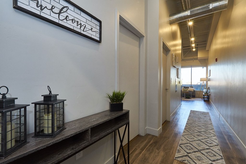 Living room area at Brickside Heights Apartments, Millcreek