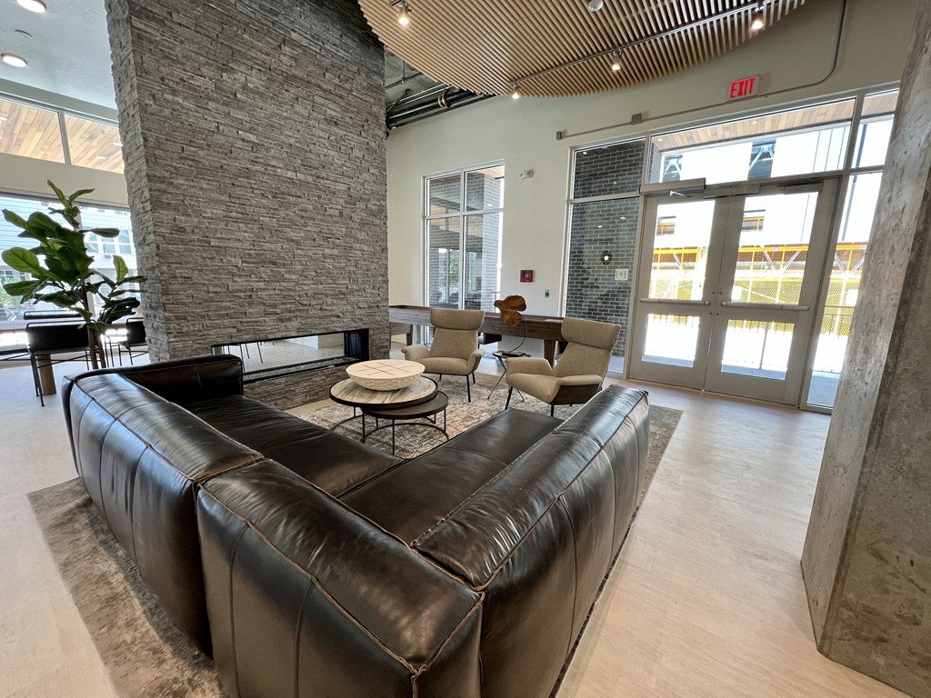 Clubhouse Lounge at Paperbox Lofts, Salt Lake City