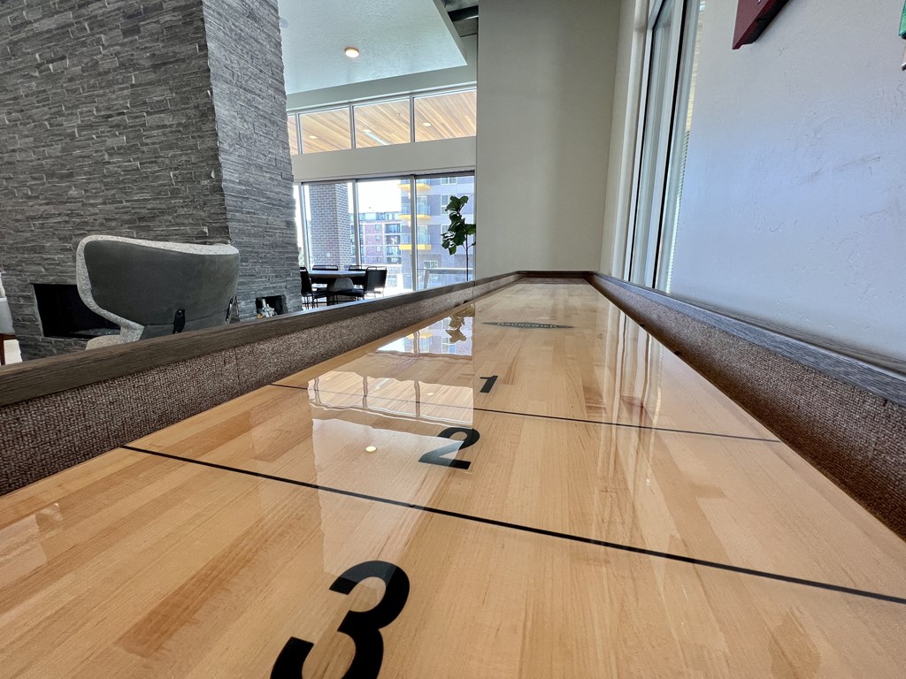 Clubhouse Shuffleboard at Paperbox Lofts, Salt Lake City, UT